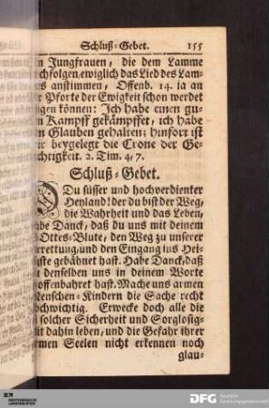 Schluß-Gebet.