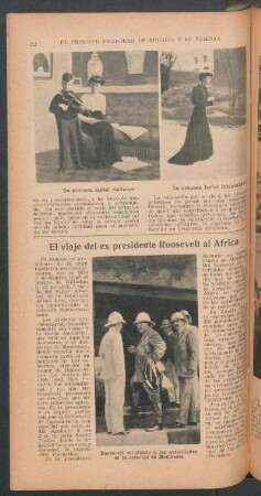 El viaje del ex presidente Roosevelt al Africa