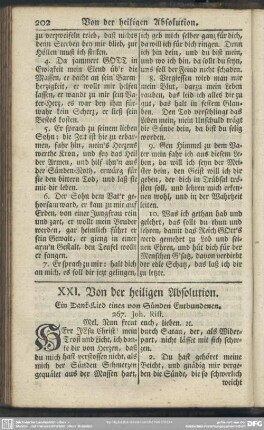XXI. Von der heiligen Absolution