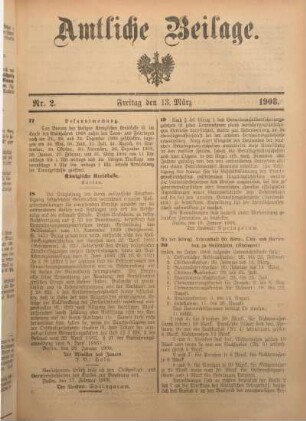2: Beilage vom Freitag, 13. März 1908