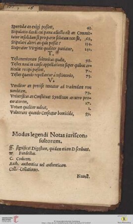 Modus legendi Notas iurisconsultorum