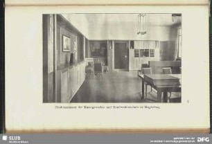 Direktorzimmer der Kunstgewerbe- und Handwerkerschule zu Magdeburg