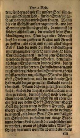 Monathliche Vorbereitung Zu einem Heiligen Tod : Umb das End Eines jeden Monaths, Durch eine Kurtze Versammlung des Geists, sorgfältig zu gebrauchen, Von allen Fromm zu leben, glückselig zu sterben begierigen Seelen