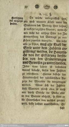 d. 15. [16.] §. Fortsetzung des vorhergehenden