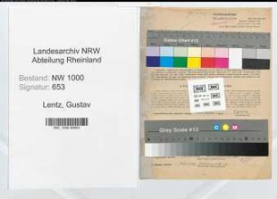 Entnazifizierung Gustav Lentz, geb. 10.07.1888 (Geschaeftsteilhaber)