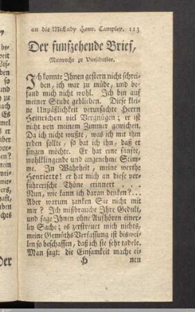 Der fünfzehende Brief