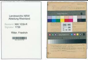 Entnazifizierung Friedrich Ritter , geb. 19.04.1913 (Beamter)
