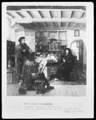 Dürer den Erasmus malend