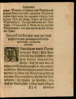 Hierauff wollen wir nun aus warhafftig rewigem/ gleubigem und busferigm Hertzen/ mit einander also beten: