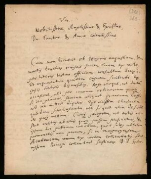 Brief von Georg Wolfgang Wedel an Johann Dolaeus