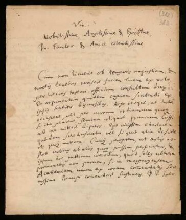 Brief von Georg Wolfgang Wedel an Johann Dolaeus