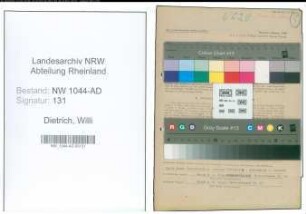 Entnazifizierung Willi Dietrich , geb. 04.05.1921 (Angestellter)