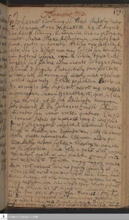 Lebenslauf von Johannes Hörning.