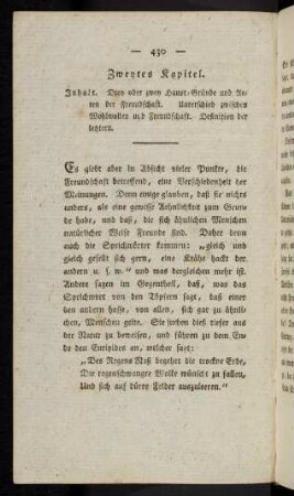 430-434, Zweytes Kapitel