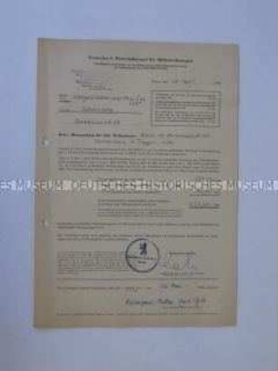 Amtliches Schreiben zur Mieterhöhung - Personenkonvolut