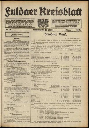 Zweite Ausgabe vom Samstag, den 24. März 1917.