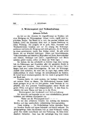 Wohnungsnot und Volkserhaltung