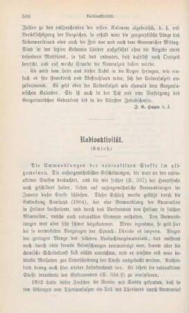 500-517 Radioaktivität : Schluß