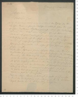 Brief von Ernst Ferdinand Nolte an Adelbert von Chamisso
