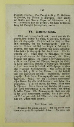 VI. Naturgeschichte