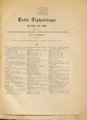 Dictionnaire généalogique et héraldique des familles nobles du Royaume de Belgique, 5
