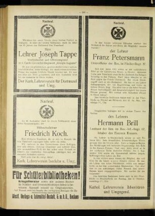 Nachruf : [Franz Petersmann] ; [Hermann Brill]