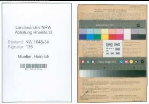 Entnazifizierung Heinrich Mueller , geb. 29.07.1904 (Stadtinspektor)
