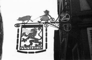 Colmar: Aushängeschild [Nasenschild] Zimmerlin