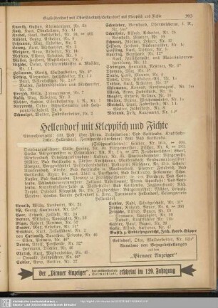 Hellendorf mit Kleppisch und Fichte