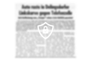 Auto raste in Delingsdorfer Linkskurve gegen Telefonzelle