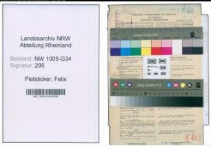 Entnazifizierung Felix Pielsticker , geb. 20.08.1882 (Arzt)