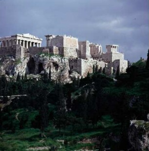 Athen, Akropolis, Blick von der Agora, von Nordwesten