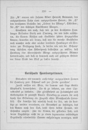 Berühmte Hamburgerinnen.