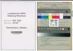 Entnazifizierung Wilhelm Doernemann , geb. 28.04.1921 (Schaffner)