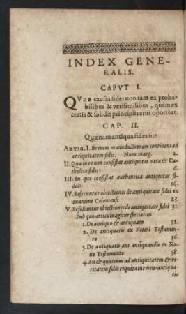 Index Generalis.