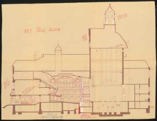 Stadttheater, Kiel: Längsschnitt 1:100