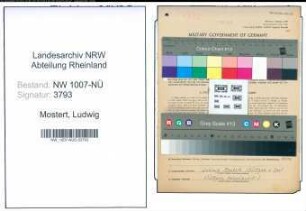 Entnazifizierung Ludwig Mostert , geb. 00.00.0000 (Maurer)