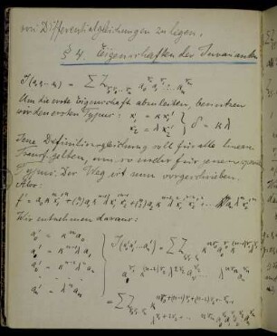 § 4. Eigenschaften der Invarianten