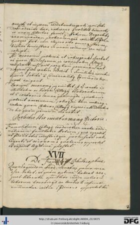 [fol. 36] De facultate philosophica