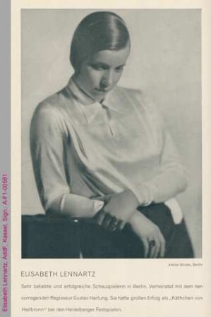 Porträt von Elisabeth Lennartz