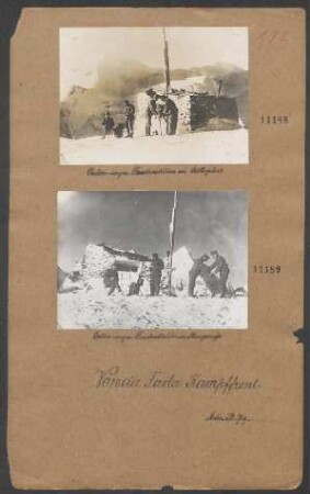 Österr.-ungar. Funkenstation im Hochgebirge