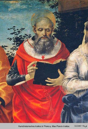 Altartafel mit den Heiligen Rochus, Sebastian, Hieronymus und Helena - Pala Magrini