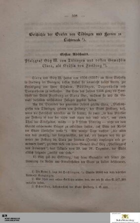 Geschichte der Grafen von Tübingen und Herren zu Lichteneck