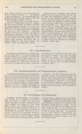 VII. Lederfabrikation.