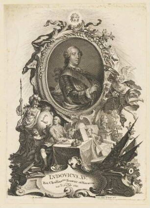 Bildnis des Lvdovicvs XV. Rex Franciae et Navarrae
