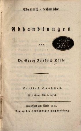 Chemisch-technische Abhandlungen, 3. Technisch-ökonomische Verbesserungen der Salmiak-Fabrikation
