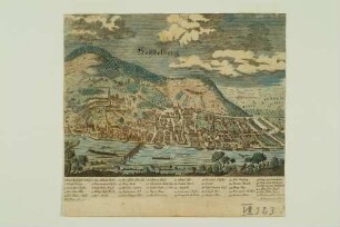 Stadtansicht nach der Zestörung von 1689