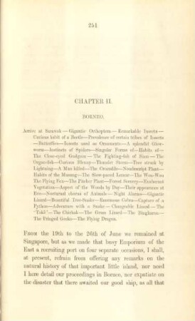 Chapter II. Borneo