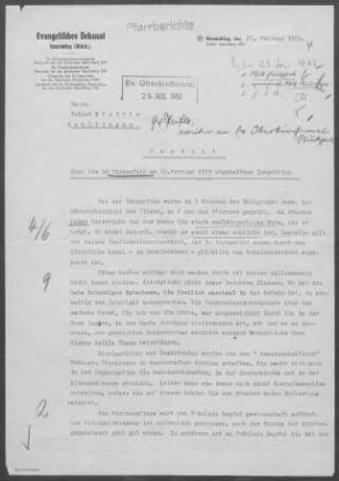 Birkenfeld: Inspektionsbericht 1959