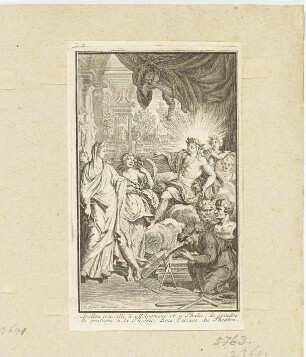 Apollon mit Melpomene und Thalia